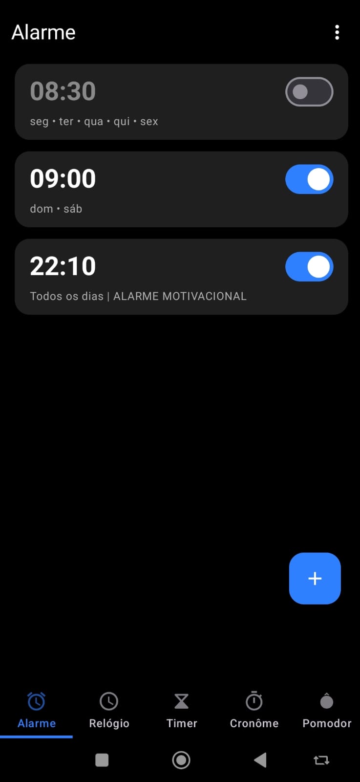 Tela 1 do aplicativo
